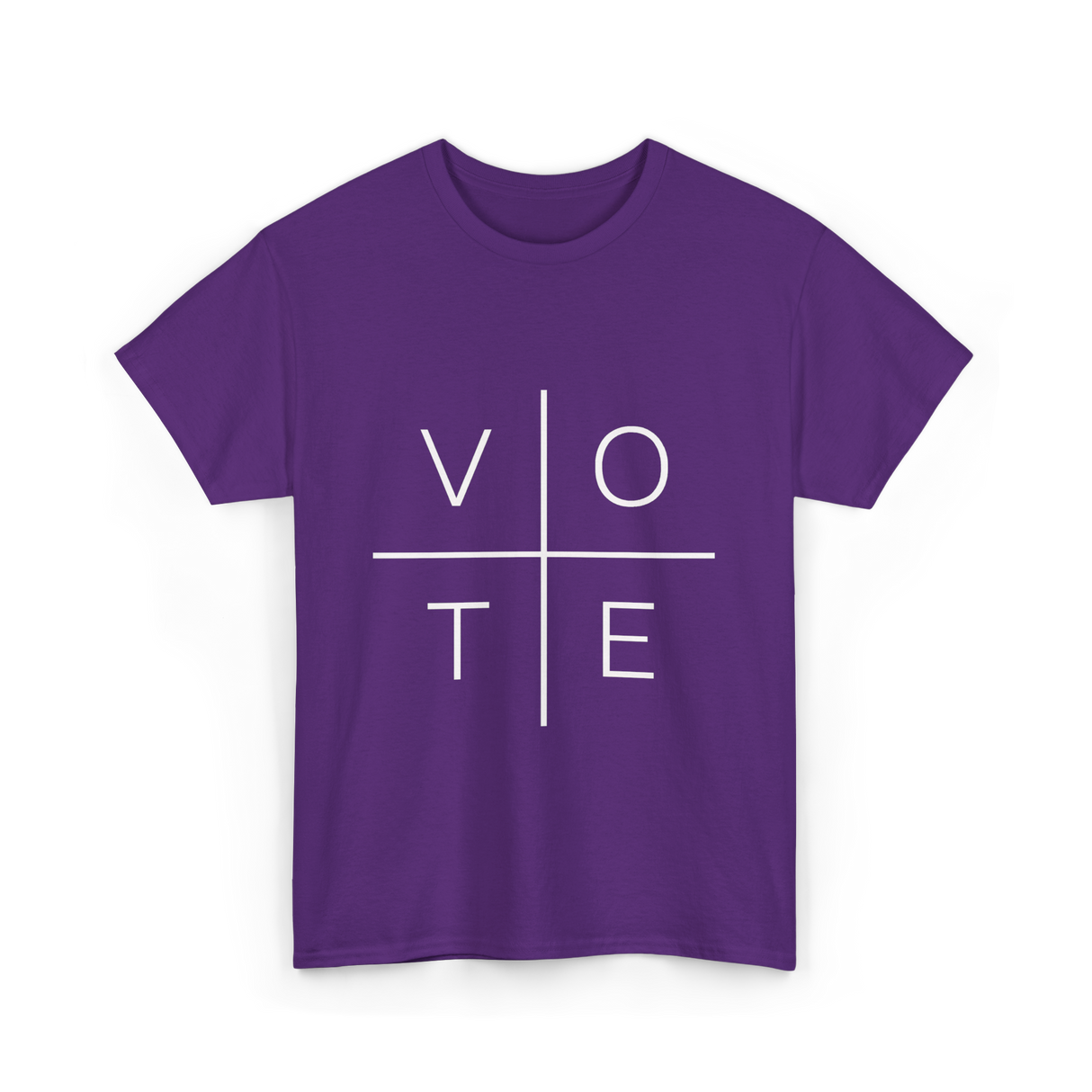 Vote Political Activism T-Shirt - Purple