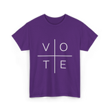 Vote Political Activism T-Shirt - Purple