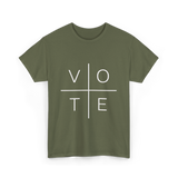 Vote Political Activism T-Shirt - Military Green