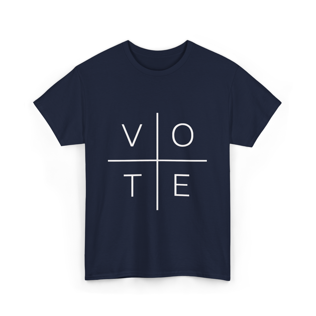 Vote Political Activism T-Shirt - Navy