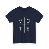 Vote Political Activism T-Shirt - Navy