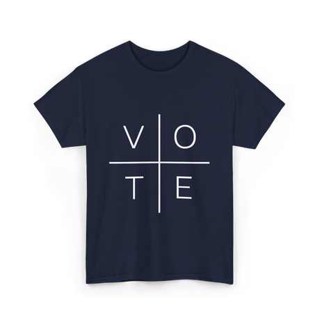 Vote Political Activism T-Shirt - Navy