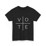 Vote Political Activism T-Shirt - Black