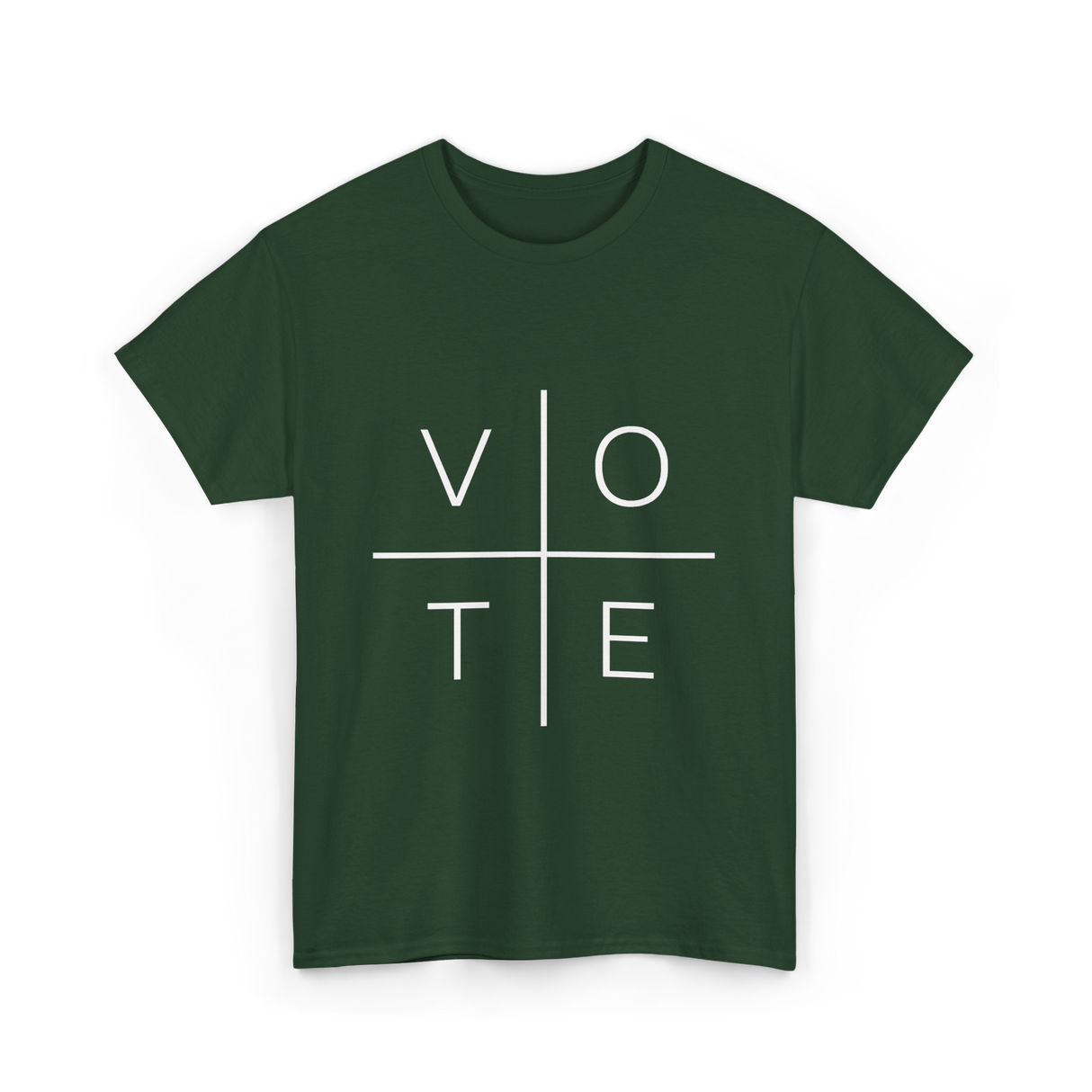 Vote Political Activism T-Shirt - Forest Green