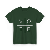 Vote Political Activism T-Shirt - Forest Green