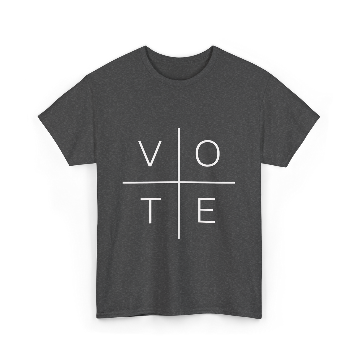 Vote Political Activism T-Shirt - Dark Heather