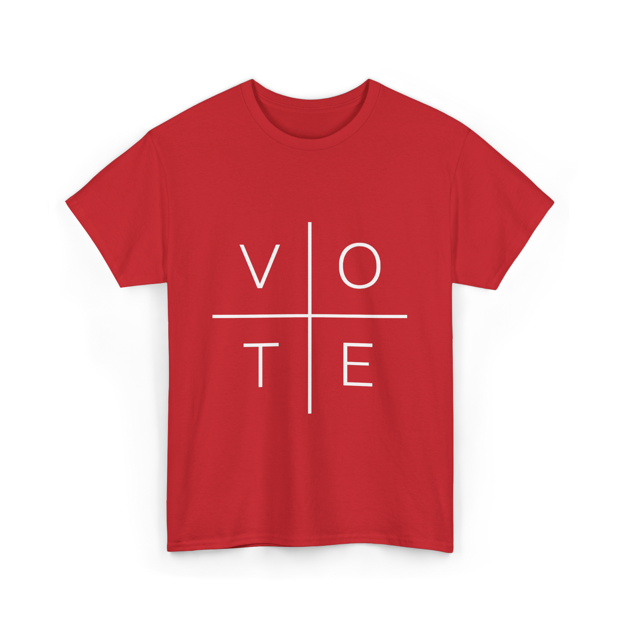 Vote Political Activism T-Shirt - Red