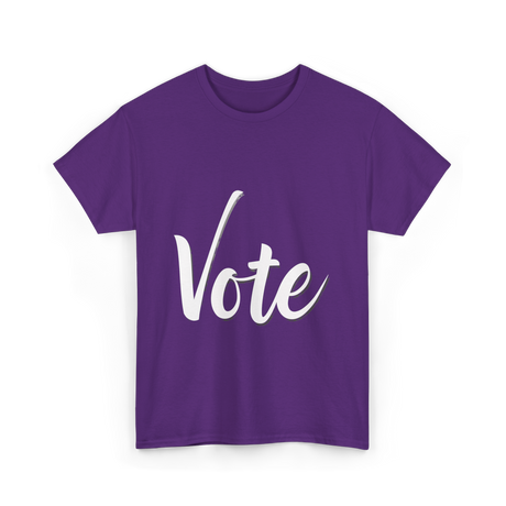 Vote Political Election Voter T-Shirt - Purple