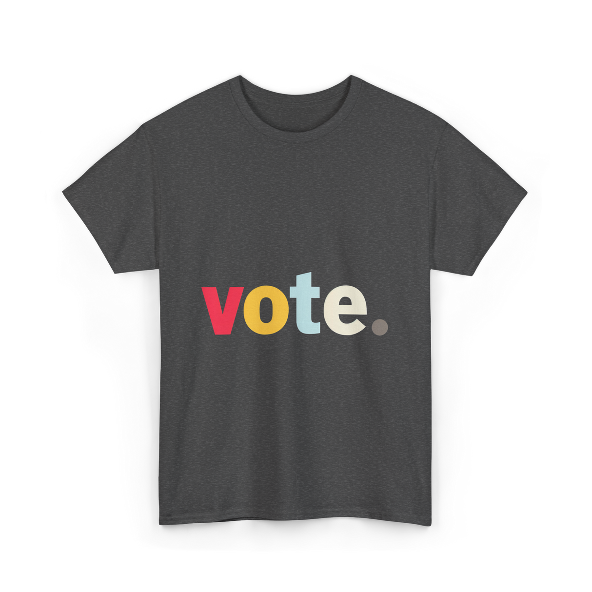 Vote Retro Style Election T-Shirt - Dark Heather