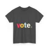 Vote Retro Style Election T-Shirt - Dark Heather