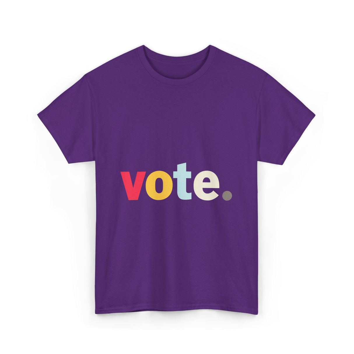 Vote Retro Style Election T-Shirt - Purple