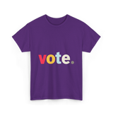 Vote Retro Style Election T-Shirt - Purple