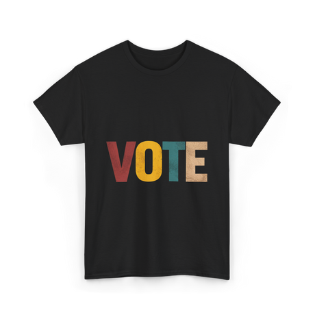 Vote Retro Voting Rights T-Shirt - Black