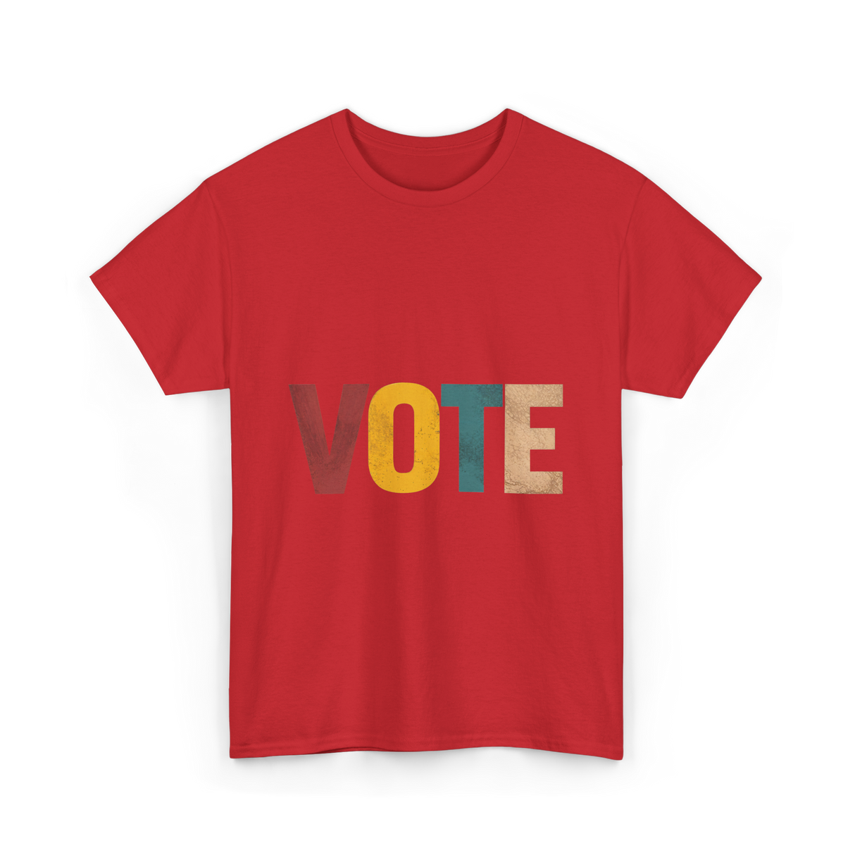 Vote Retro Voting Rights T-Shirt - Red