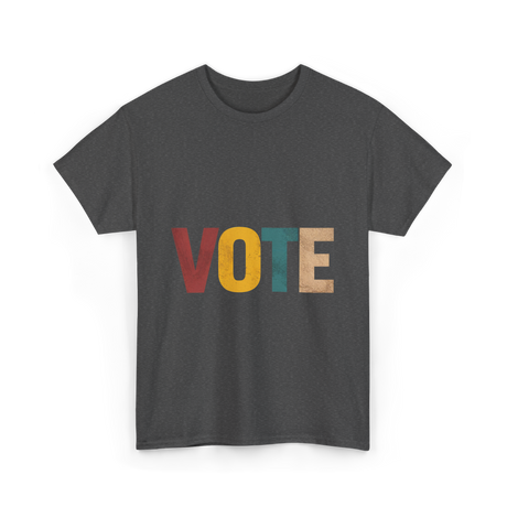 Vote Retro Voting Rights T-Shirt - Dark Heather