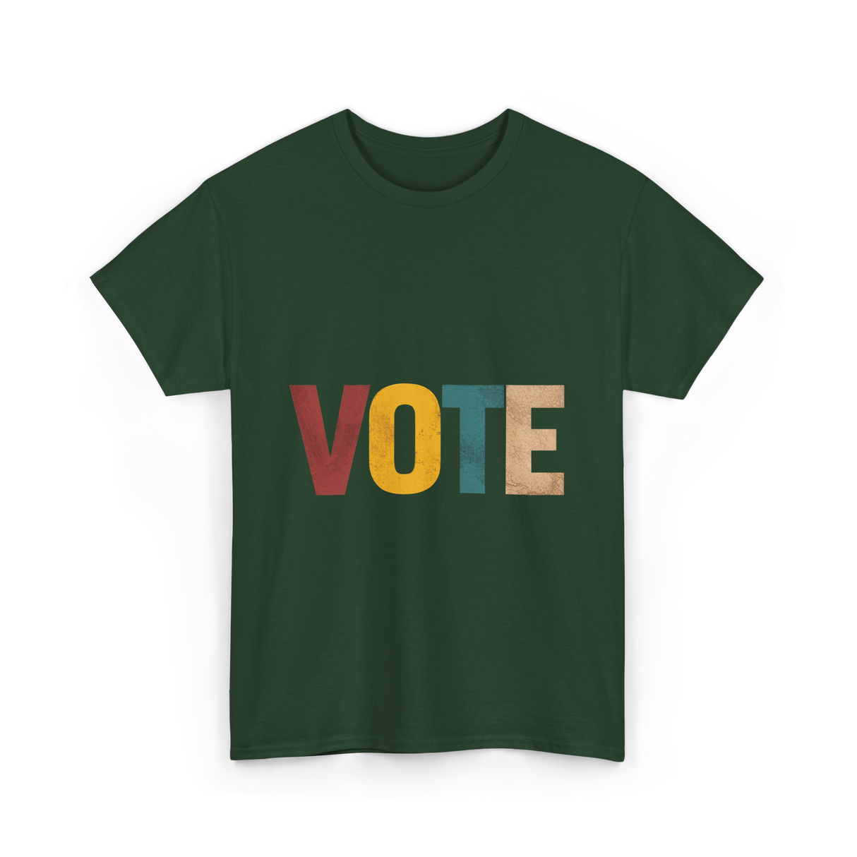 Vote Retro Voting Rights T-Shirt - Forest Green