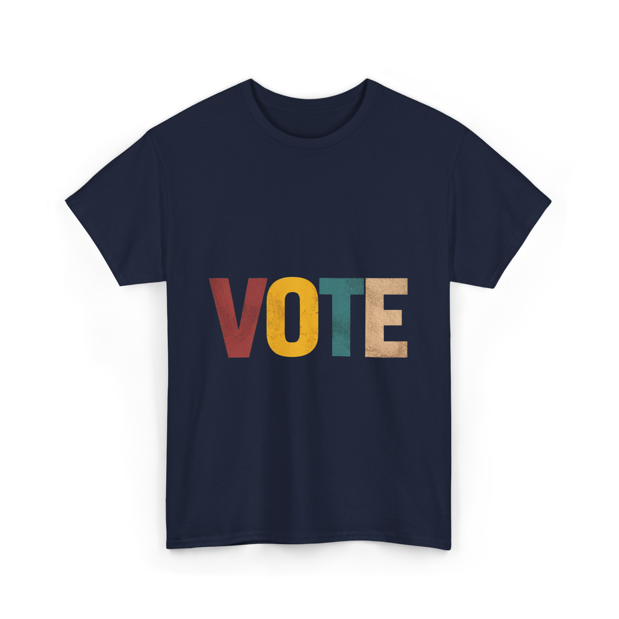 Vote Retro Voting Rights T-Shirt - Navy