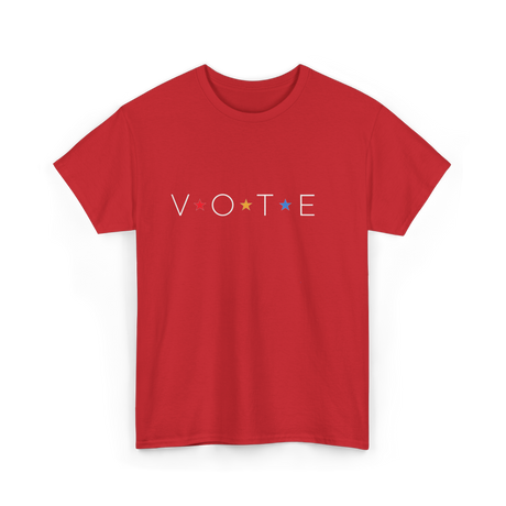 Vote Stars 2024 Election T-Shirt - Red