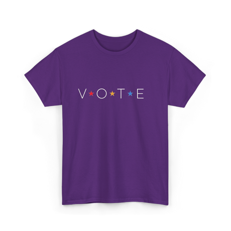 Vote Stars 2024 Election T-Shirt - Purple