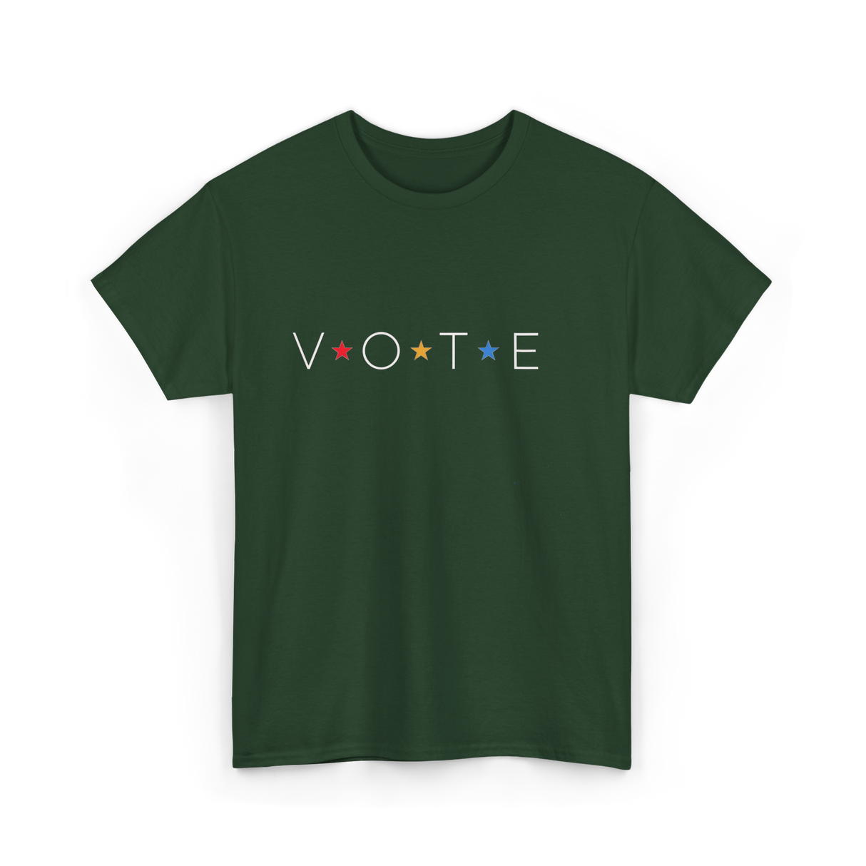 Vote Stars 2024 Election T-Shirt - Forest Green