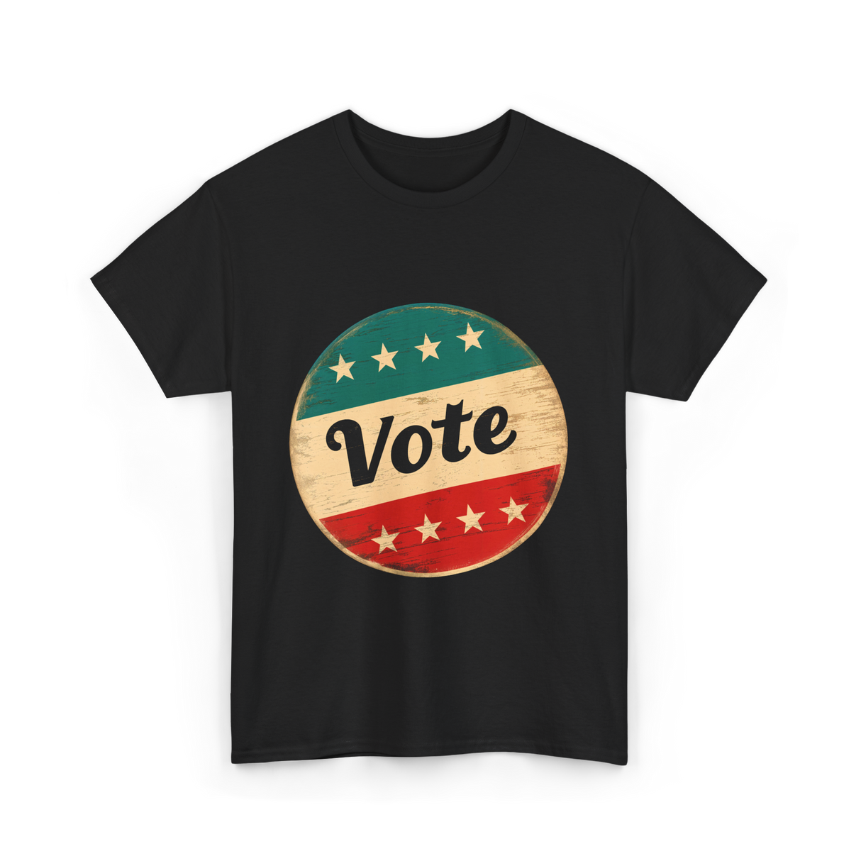 Vote Vintage Election Democracy T-Shirt - Black