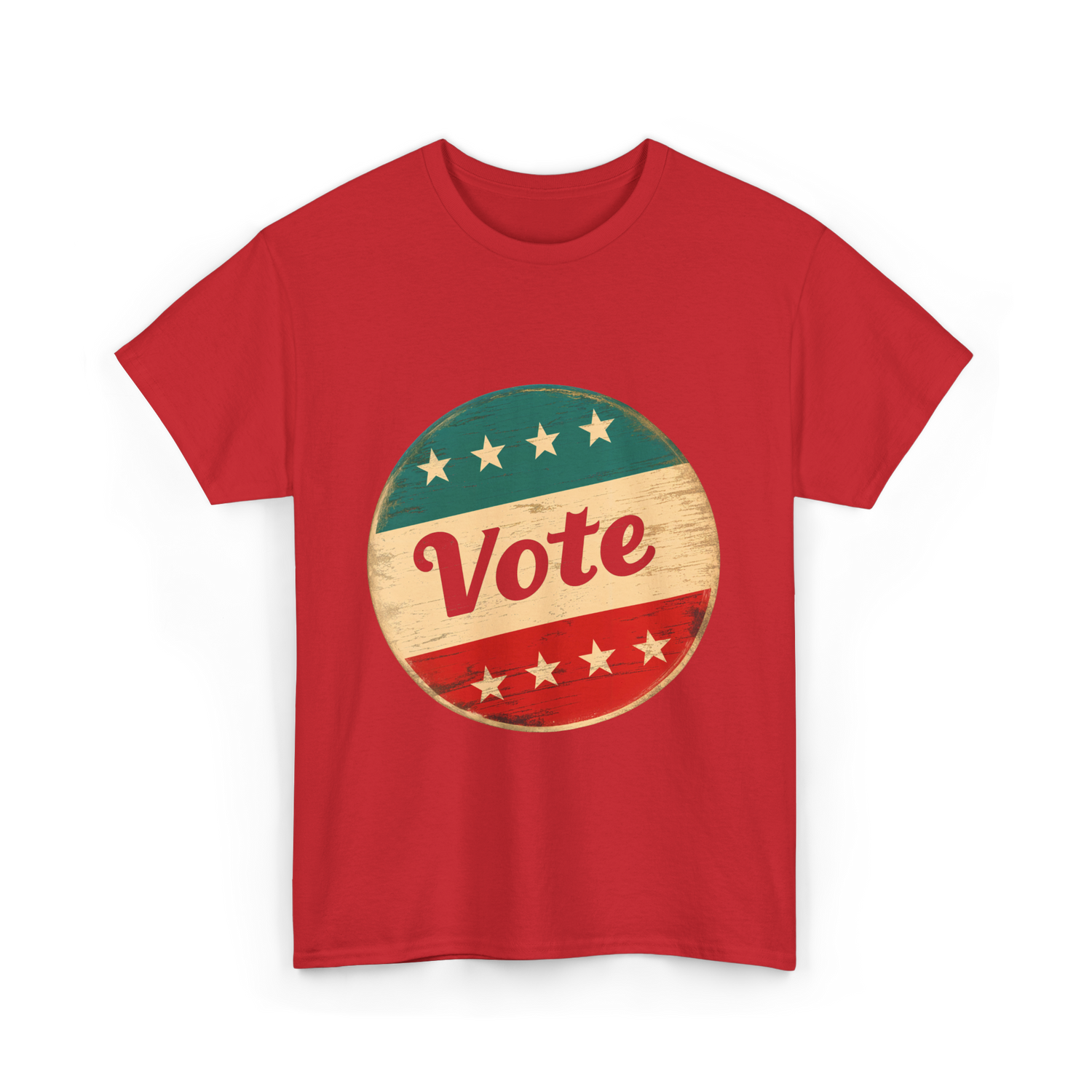 Vote Vintage Election Democracy T-Shirt - Red