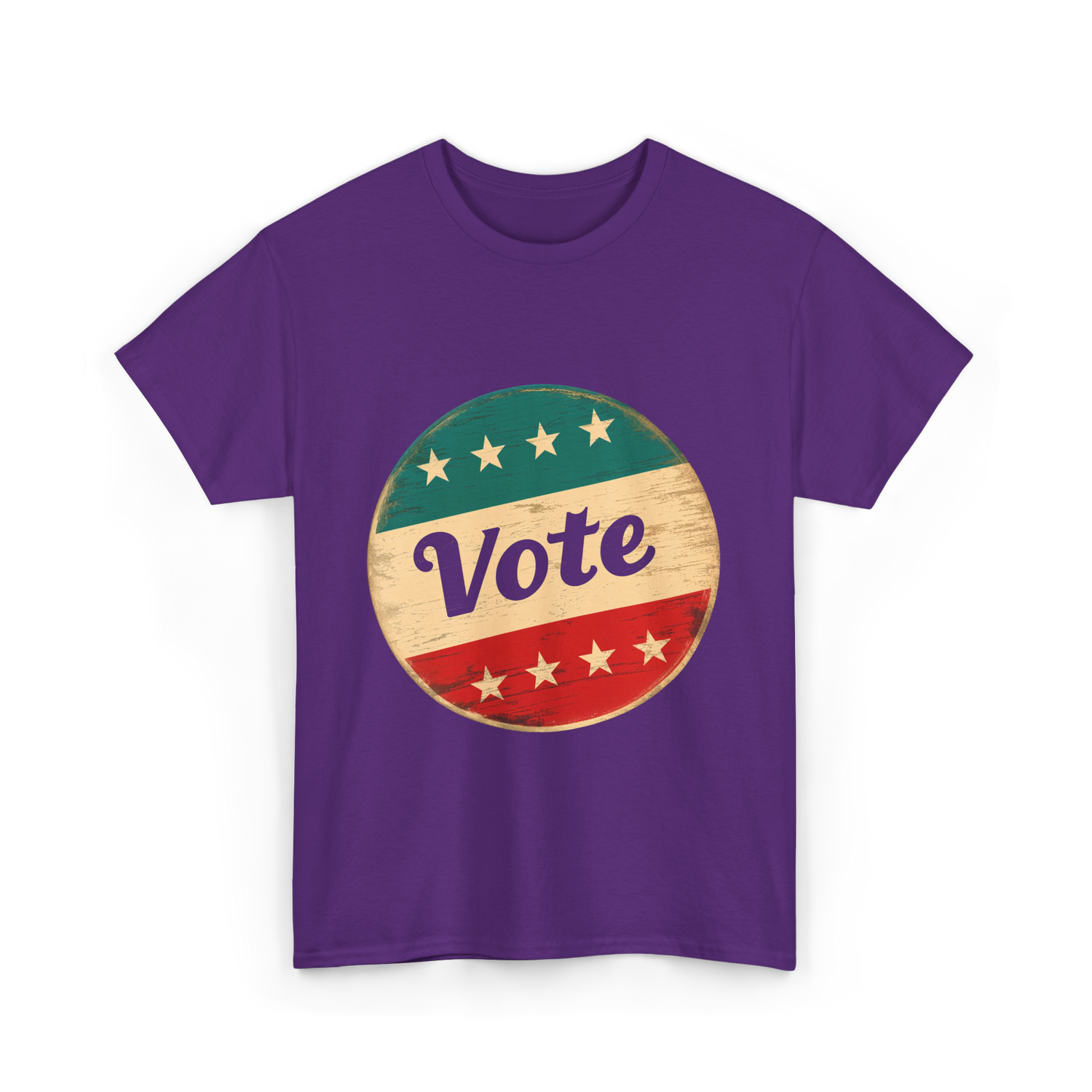 Vote Vintage Election Democracy T-Shirt - Purple