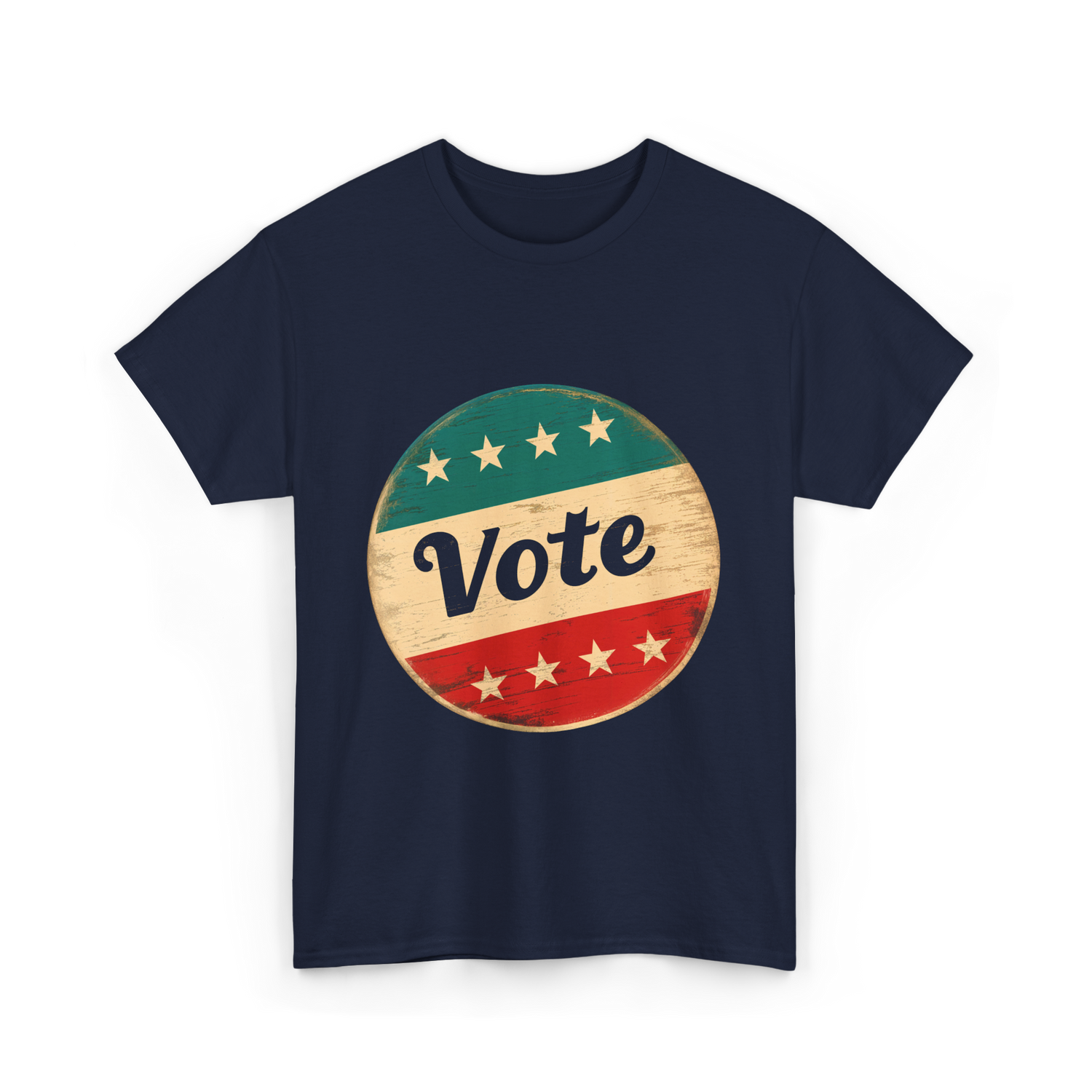 Vote Vintage Election Democracy T-Shirt - Navy
