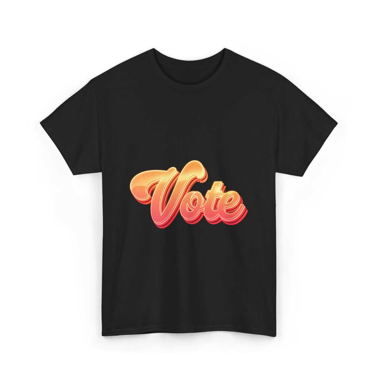 Vote Vintage Election Voter T-Shirt - Black