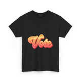 Vote Vintage Election Voter T-Shirt - Black