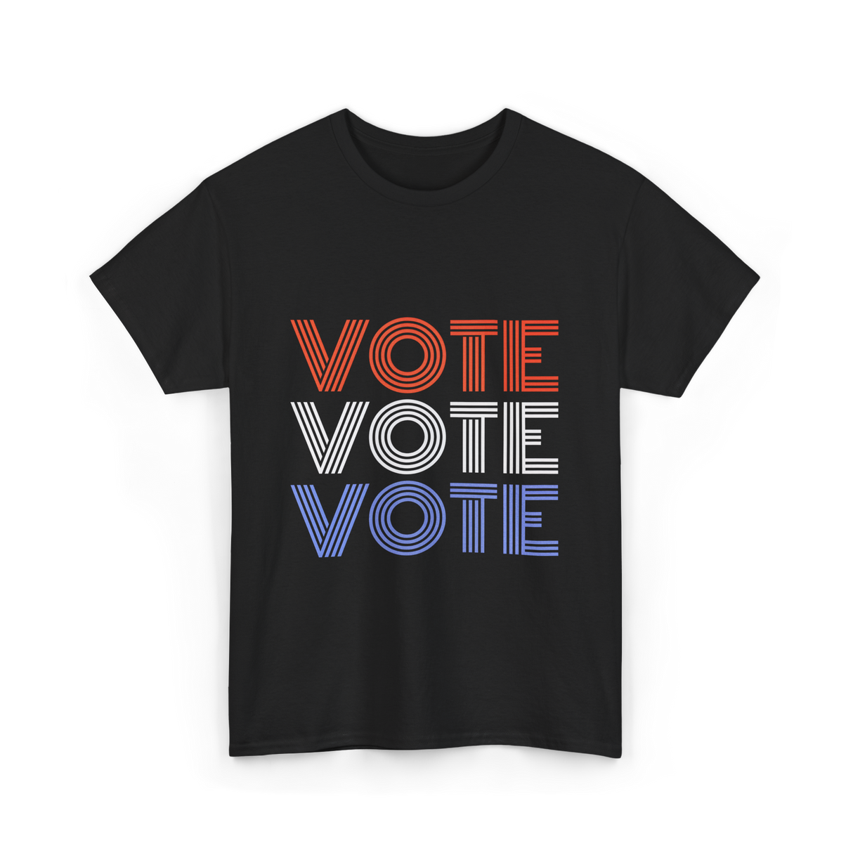 Vote Vote Vote Election Patriotic T-Shirt - Black