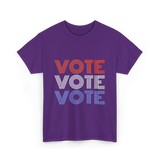 Vote Vote Vote Election Patriotic T-Shirt - Purple