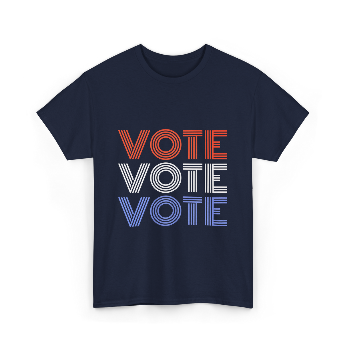 Vote Vote Vote Election Patriotic T-Shirt - Navy