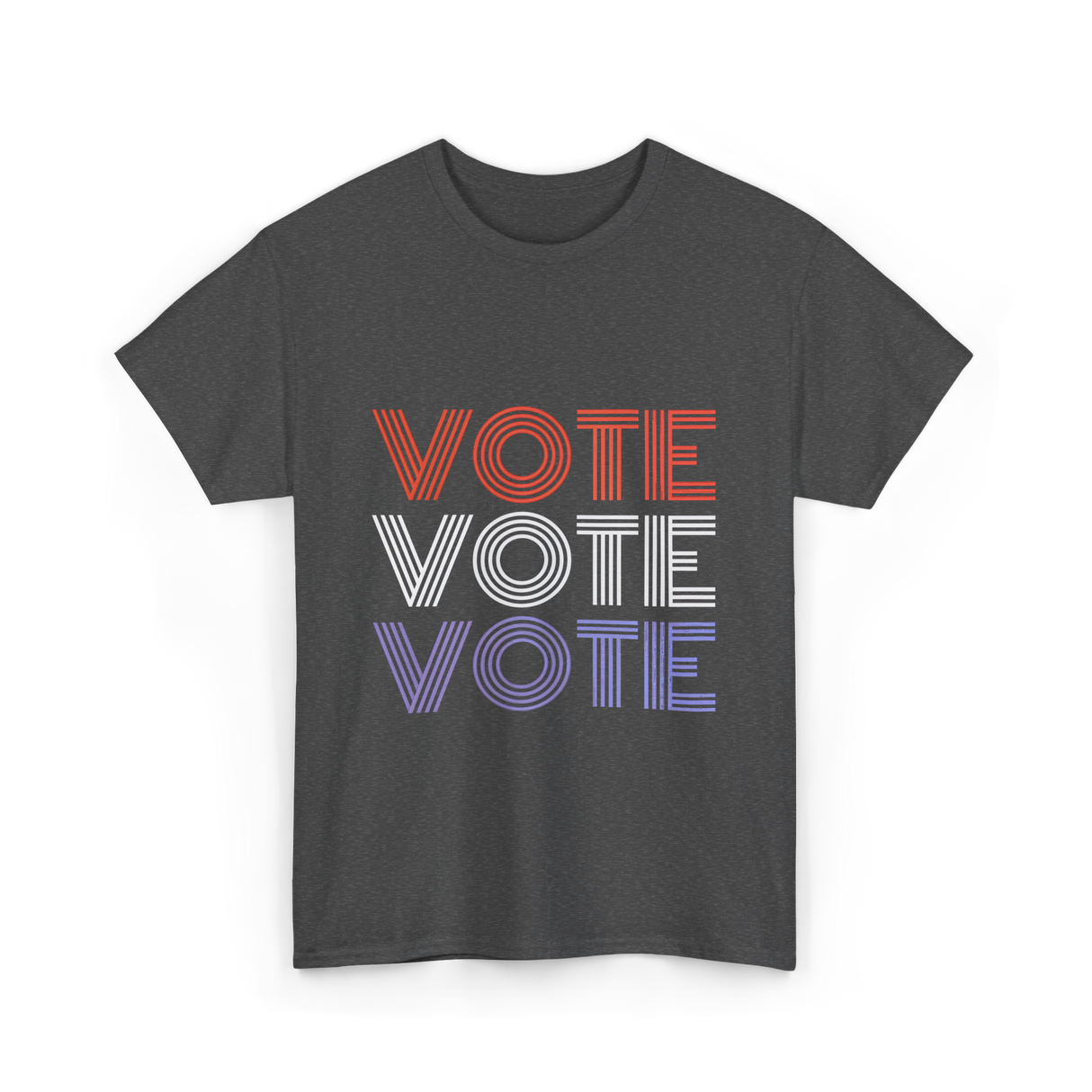 Vote Vote Vote Election Voter T-Shirt - Dark Heather