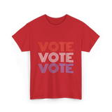 Vote Vote Vote Election Voter T-Shirt - Red