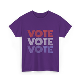 Vote Vote Vote Election Voter T-Shirt - Purple