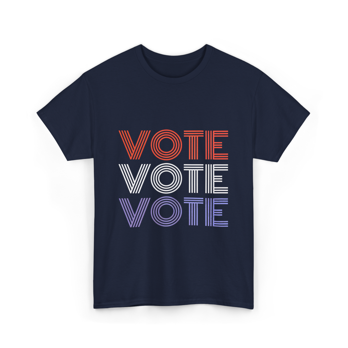 Vote Vote Vote Election Voter T-Shirt - Navy