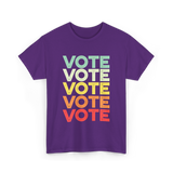 Vote Vote Vote Voter T-Shirt - Purple