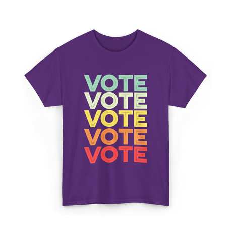 Vote Vote Vote Voter T-Shirt - Purple