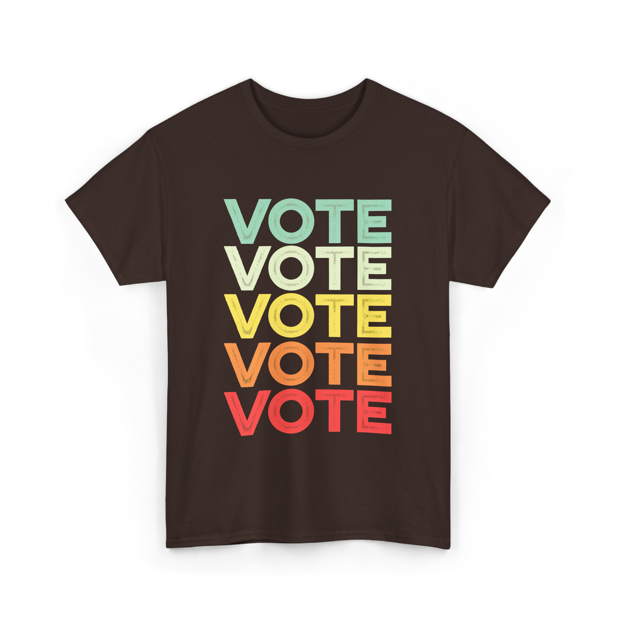 Vote Vote Vote Voter T-Shirt - Dark Chocolate