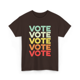 Vote Vote Vote Voter T-Shirt - Dark Chocolate