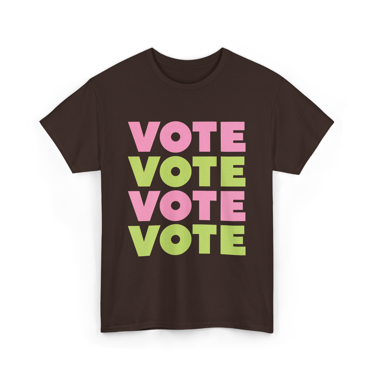 Vote Vote Vote Voting Engagement T-Shirt - Dark Chocolate