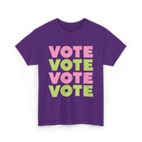 Vote Vote Vote Voting Engagement T-Shirt - Purple