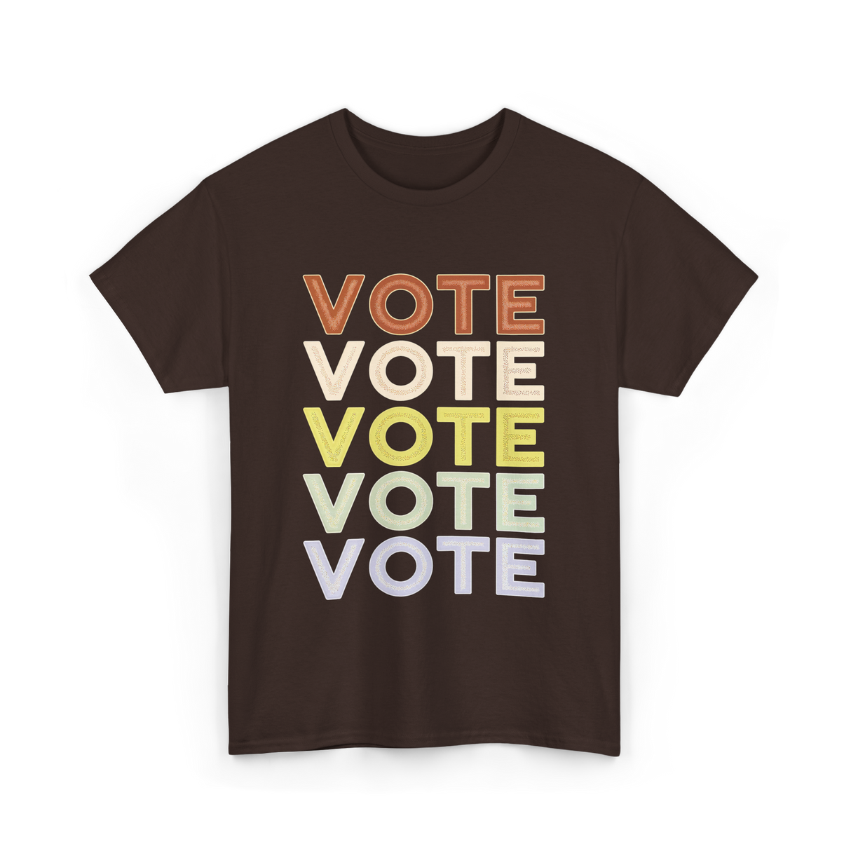 Vote Vote Vote Voting T-Shirt - Dark Chocolate