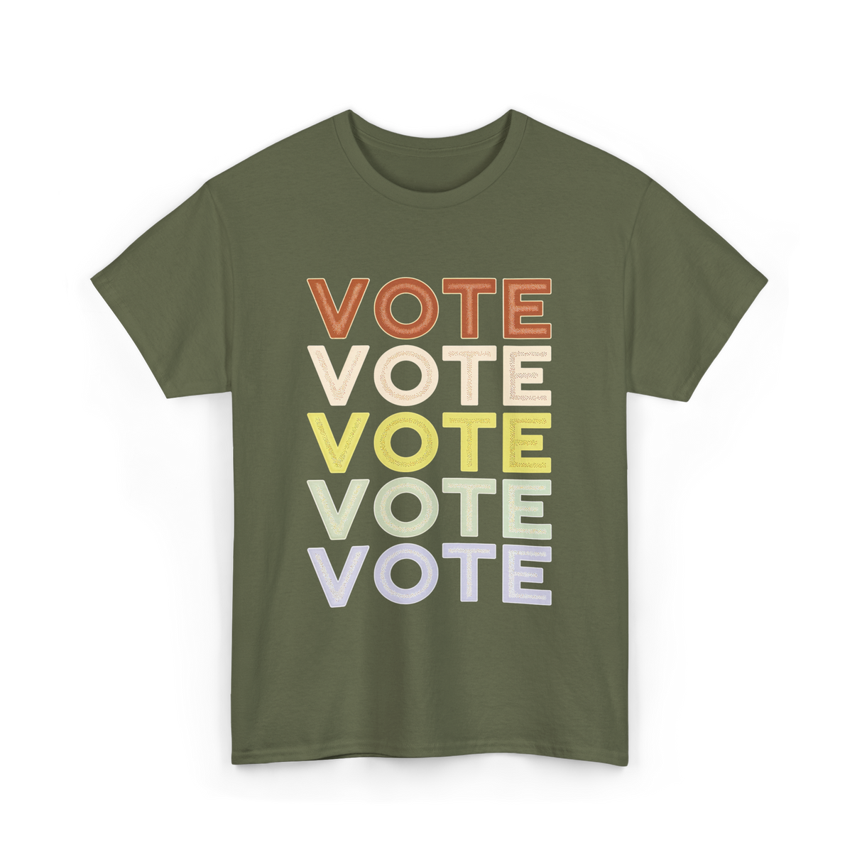 Vote Vote Vote Voting T-Shirt - Military Green