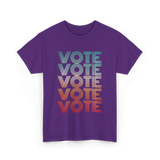 Vote Voting Election T-Shirt - Purple