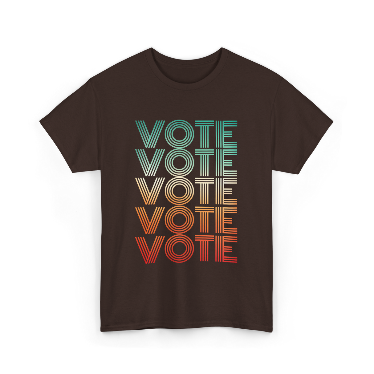 Vote Voting Election T-Shirt - Dark Chocolate