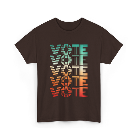 Vote Voting Election T-Shirt - Dark Chocolate