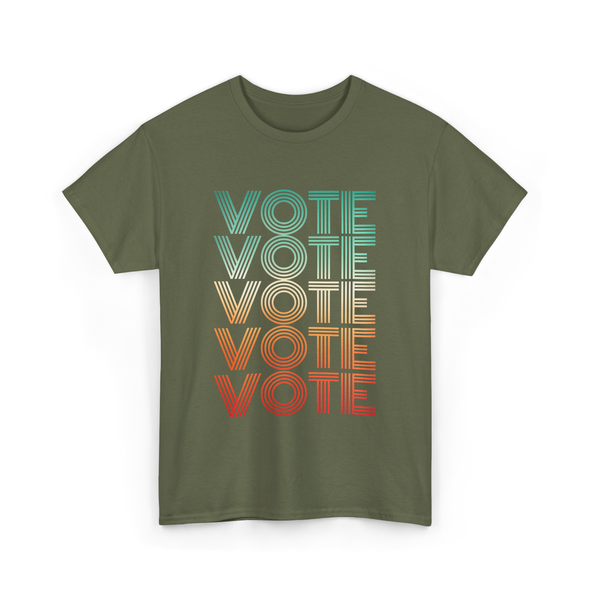 Vote Voting Election T-Shirt - Military Green