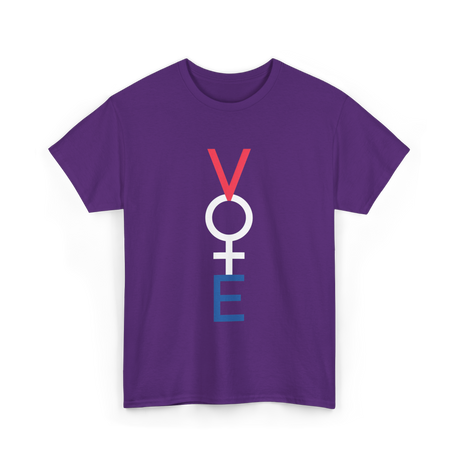 Vote Woman Empowerment T-Shirt - Purple